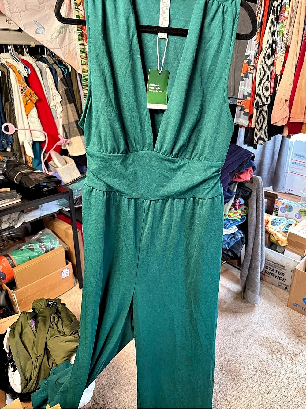 Athleta Green Jumpsuit